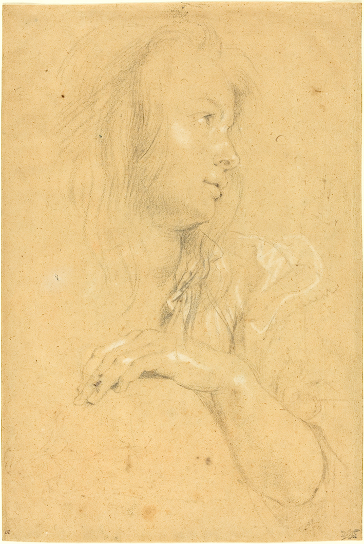  彼得·保罗·鲁本斯 Peter Paul Rubens——女人侧脸速写